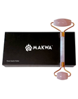 MAKWA™ Natural Rose Quartz Dual-Action Rollers
