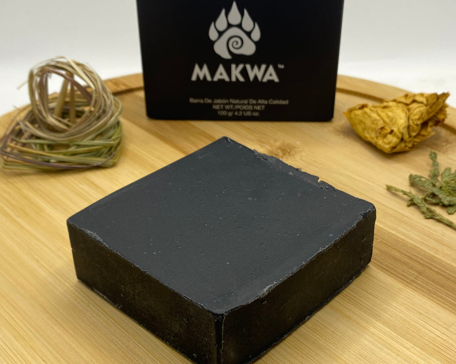 MAKWA™ Black Bear Charcoal Natural Soap Bar