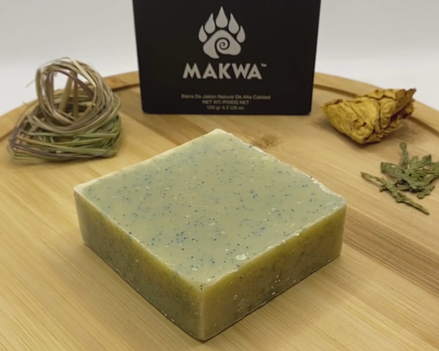 MAKWA™ Sunflower Exfoliating Natural Soap Bar