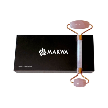 MAKWA™ Natural Rose Quartz Dual-Action Rollers