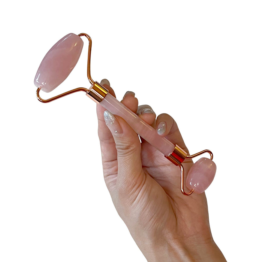 MAKWA™ Natural Rose Quartz Dual-Action Rollers